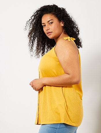 Top de alças com decote em V à frente e atrás - Kiabi