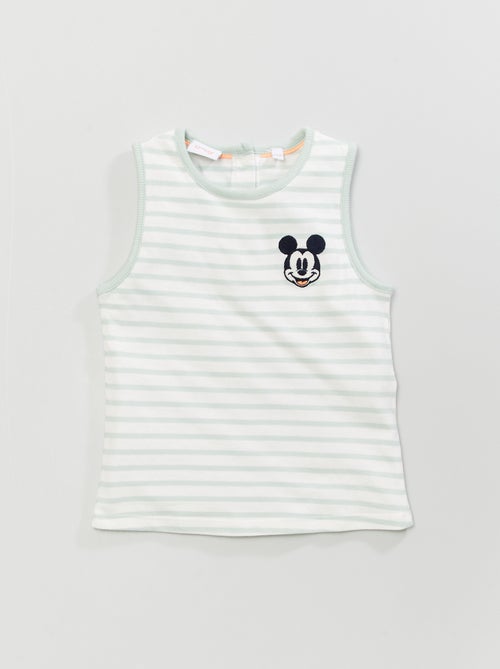 Top de alças com estampado 'Mickey' - Kiabi