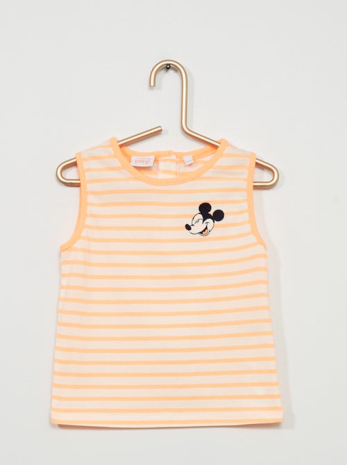 Top de alças com estampado 'Mickey' - Kiabi