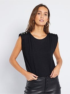 Top de alças com ombreiras - Kiabi