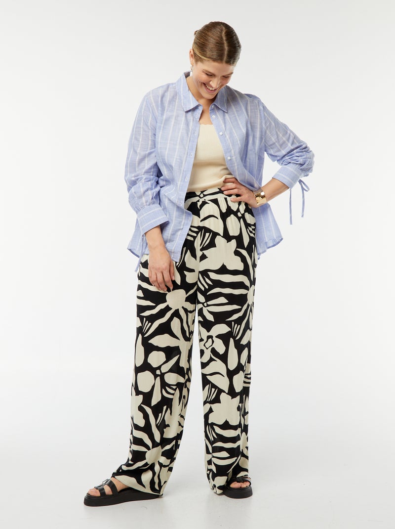 Top de alças de malha canelada 'Only Carmakoma' BEGE - Kiabi