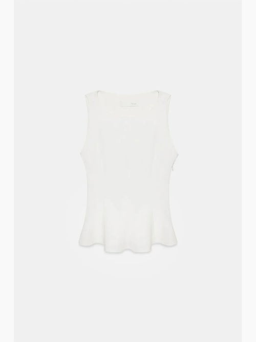 Top de alças em crepe com peplum dilvin - Kiabi Top de alças em crepe com peplum dilvin - Kiabi