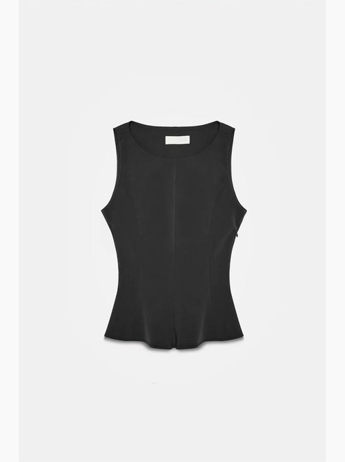 Top de alças em crepe com peplum dilvin - Kiabi Top de alças em crepe com peplum dilvin - Kiabi