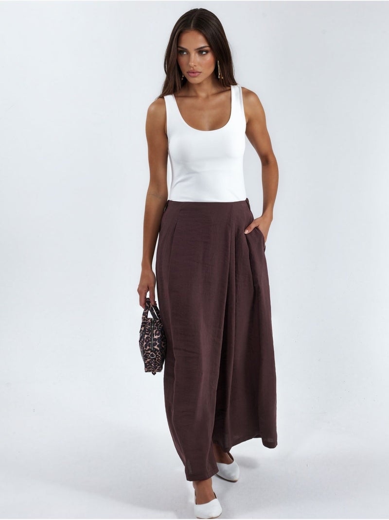Top de alças em malha com decote em u busem Branco - Kiabi