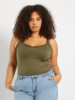 Top de alças em renda - Kiabi