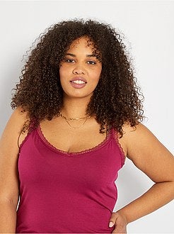 Top de alças em renda - Kiabi