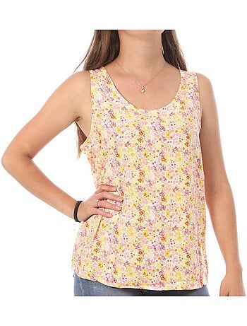Top de mulher verde estampado vero moda easy