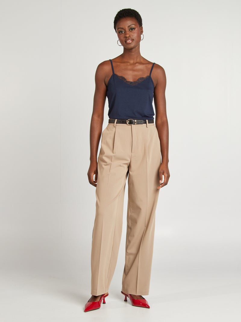 Top de alças finas AZUL - Kiabi