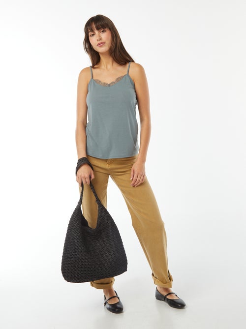 Top de alças finas - Kiabi