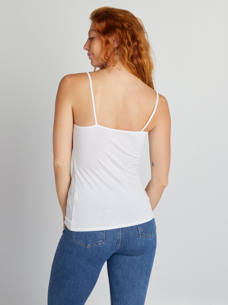 Top de alças finas BEGE - Kiabi