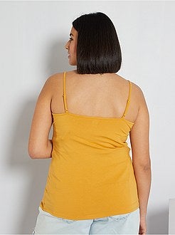 Top de alças finas em jersey - Kiabi