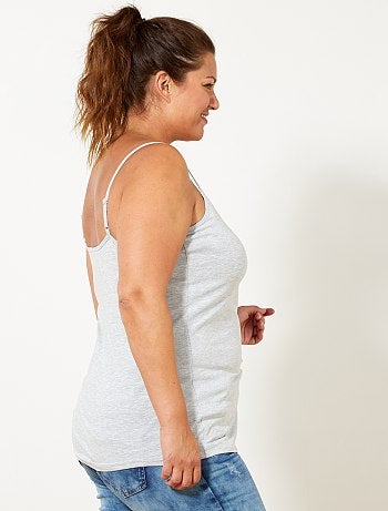 Top de alças finas em jersey - Kiabi