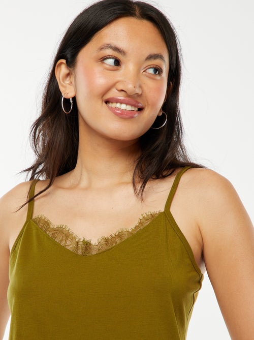 Top de alças finas - Kiabi