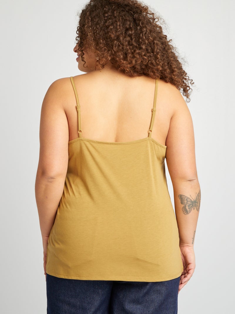 Top de alças finas VERDE - Kiabi