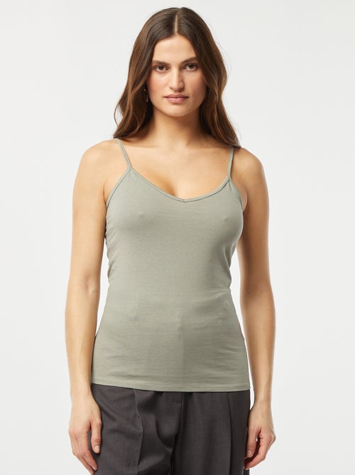 Top de alças finas - Kiabi