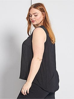 Top de alças fluido bi-matéria - Kiabi