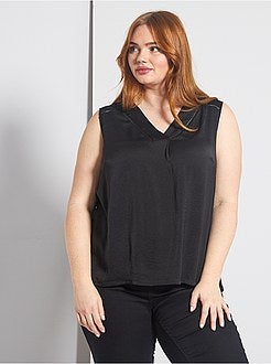 Top de alças fluido bi-matéria - Kiabi