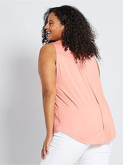 Top de alças fluido bi-matéria - Kiabi