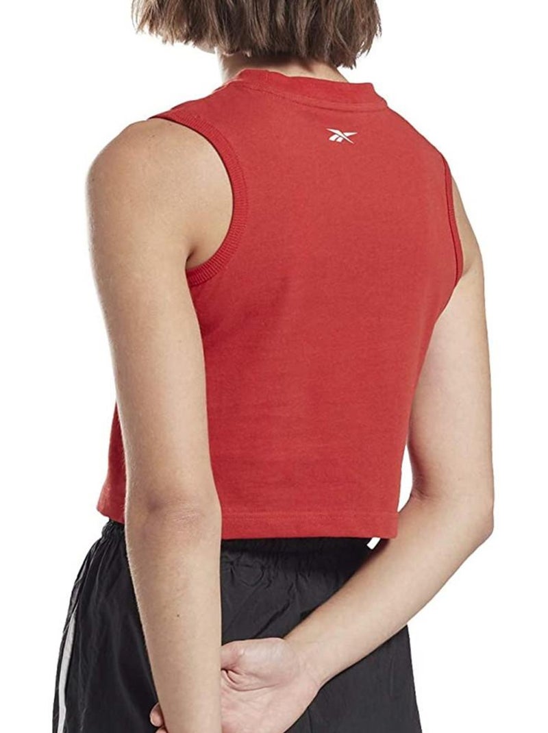 Top de alças gráfico vermelho reebok para mulher Vermelho - Kiabi