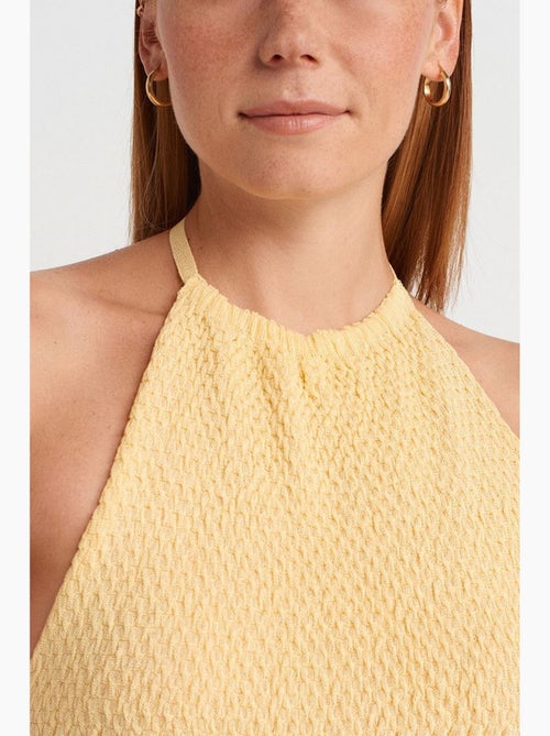 Top de alças halter em malha dilvin - Kiabi Top de alças halter em malha dilvin - Kiabi