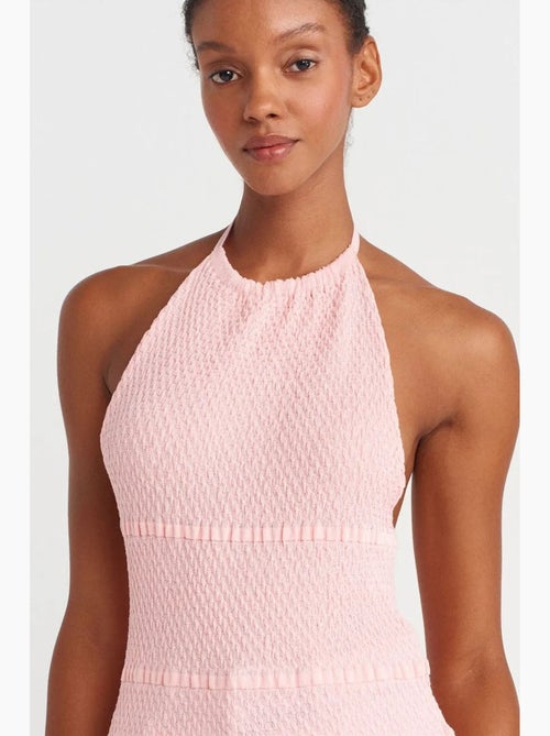 Top de alças halter em malha dilvin - Kiabi