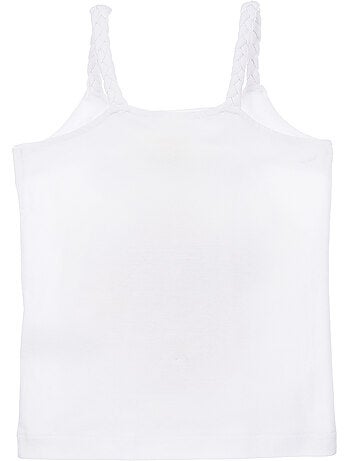 Top de alças lilo & stitch branco menina | licença oficial