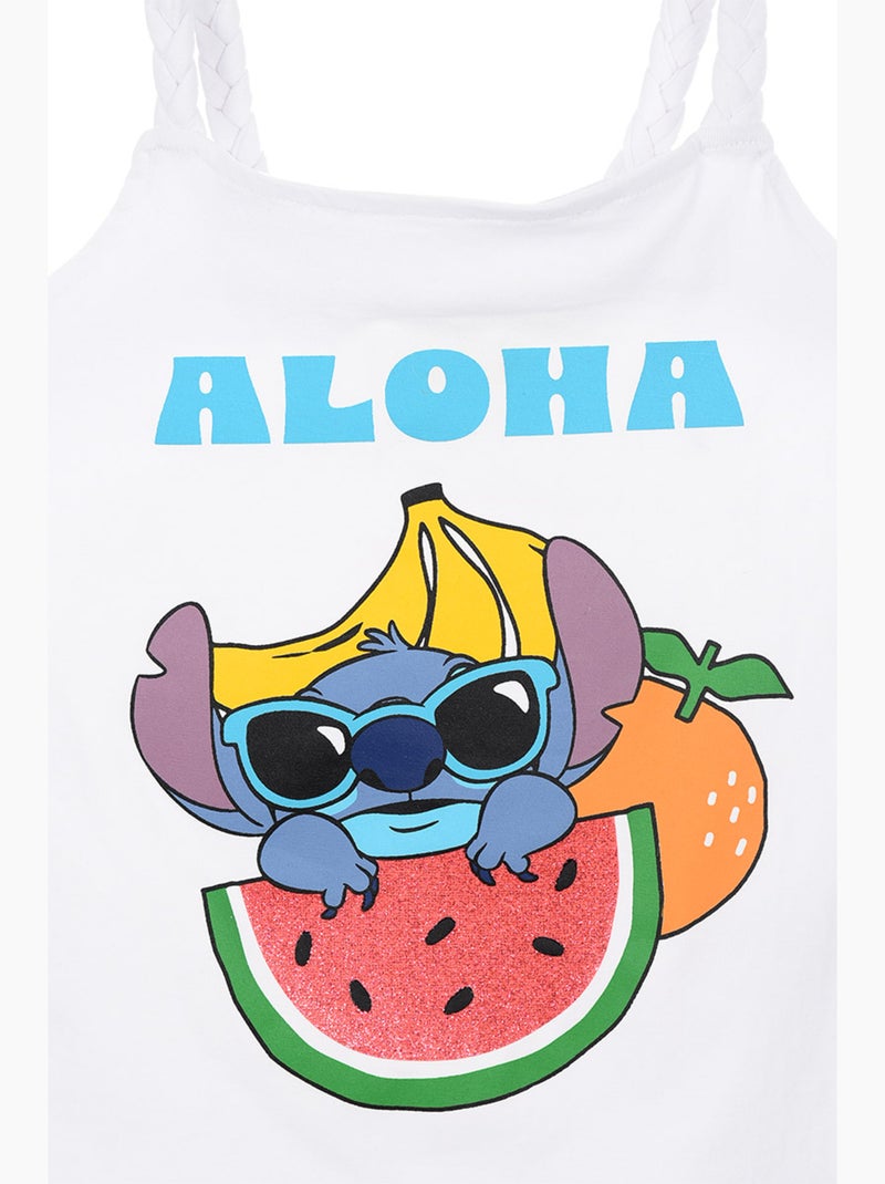 Top de alças lilo & stitch branco menina | licença oficial Branco - Kiabi