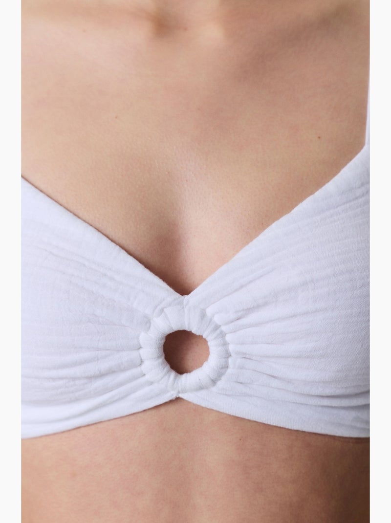 Top de alças penti Branco - Kiabi