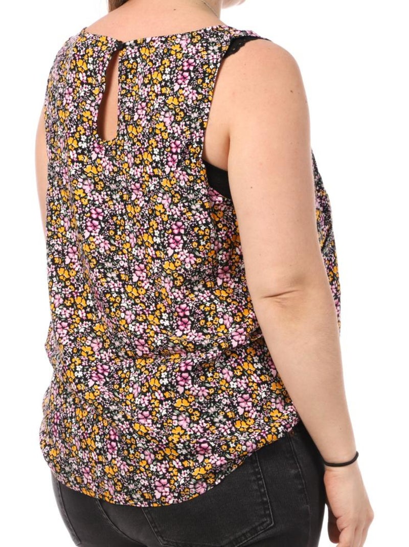 Top de Alças Vero Moda CURVE com Estampado Tigre Preto/Rosa para Mulher Preto Multicolorido - Kiabi