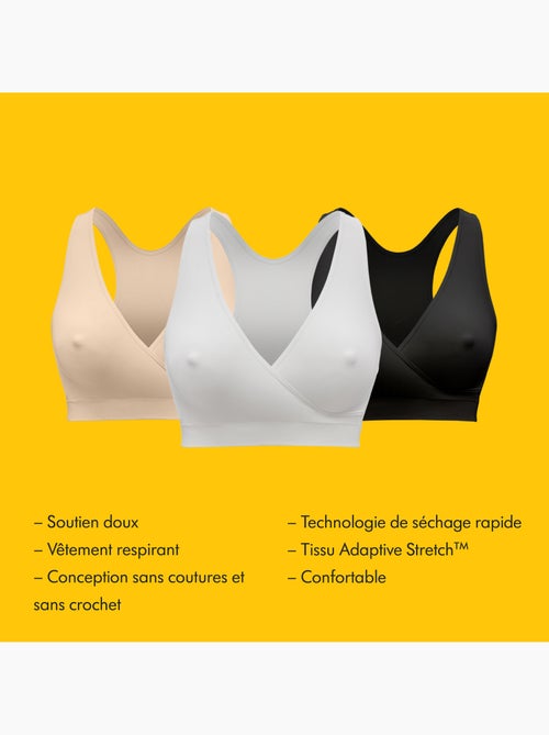Top de amamentação keep cool - conjunto de 2 - branco - tamanho s - conforto para a noite - - Kiabi Top de amamentação keep cool - conjunto de 2 - branco - tamanho s - conforto para a noite - - Kiabi