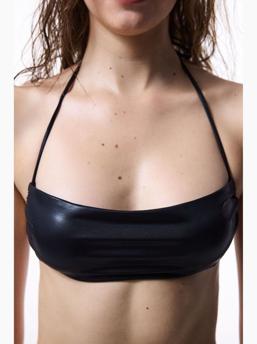 Top de biquíni bandeau de corte minimal shale penti - Kiabi Top de biquíni bandeau de corte minimal shale penti - Kiabi