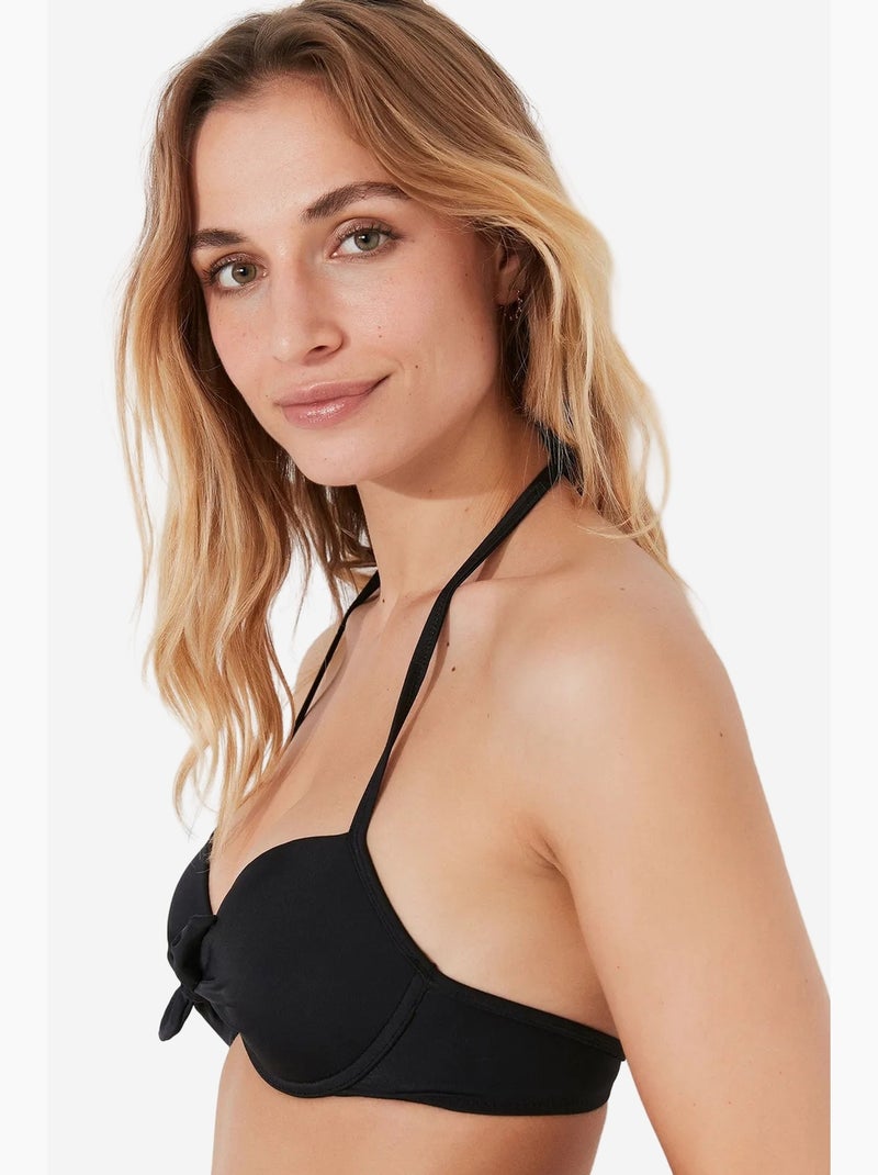 Top de biquíni basic cup acolchoado push-up penti Preto - Kiabi