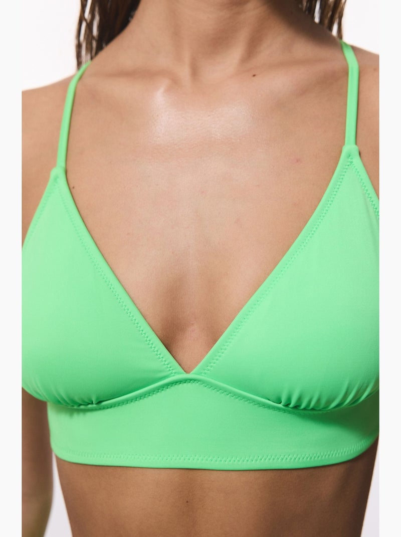 Top de biquíni bralette mulher penti Verde menta - Kiabi