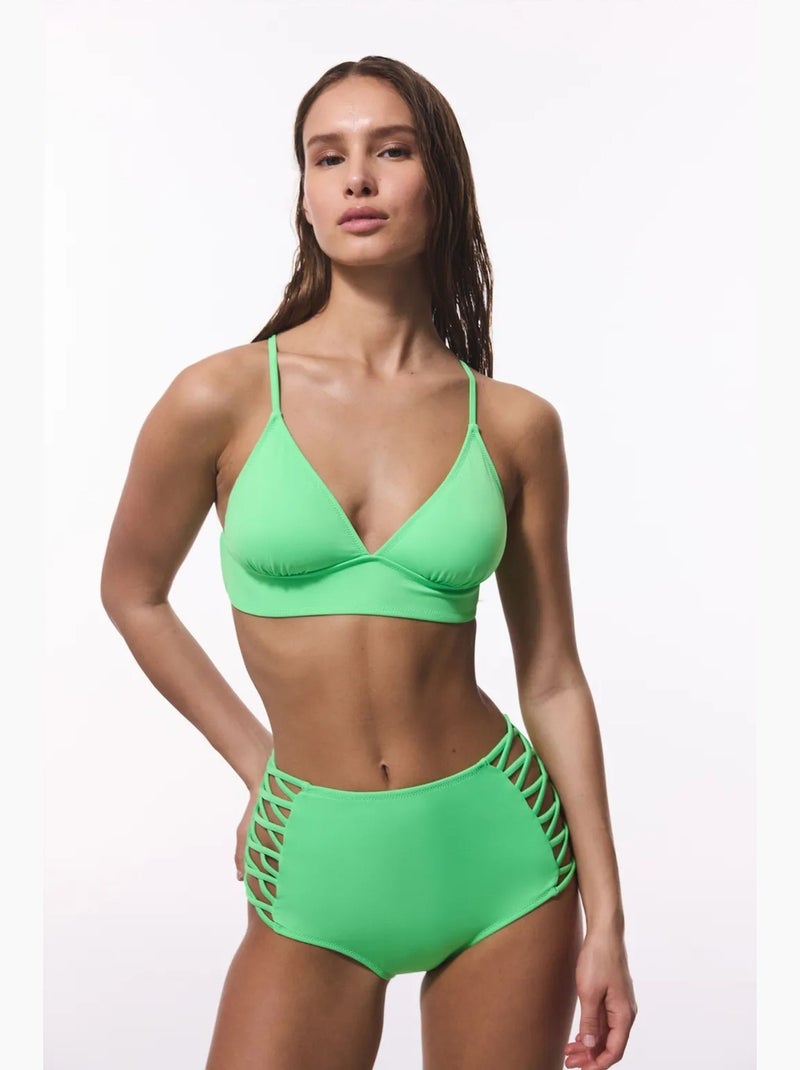 Top de biquíni bralette mulher penti Verde menta - Kiabi