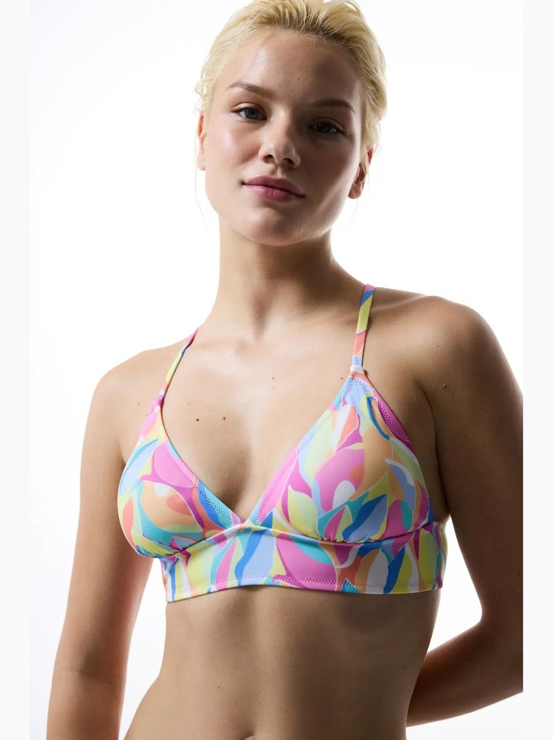 Top de biquíni bralette noche penti Rosa-fluo - Kiabi