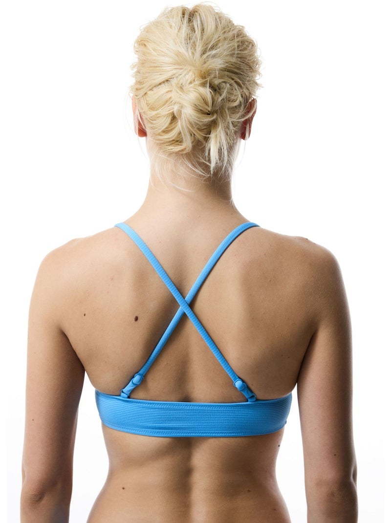 Top de biquíni bubble bralette penti Azul-céu - Kiabi
