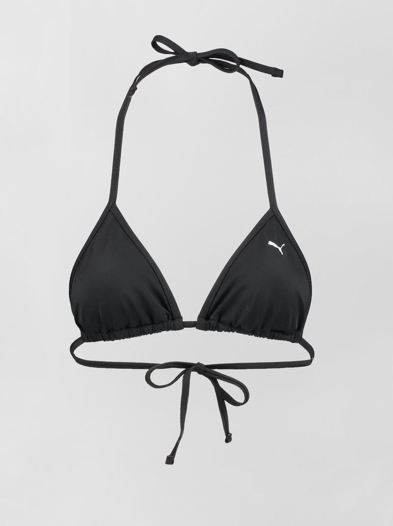 Top de biquíni em forma de triângulo 'Puma' PRETO - Kiabi