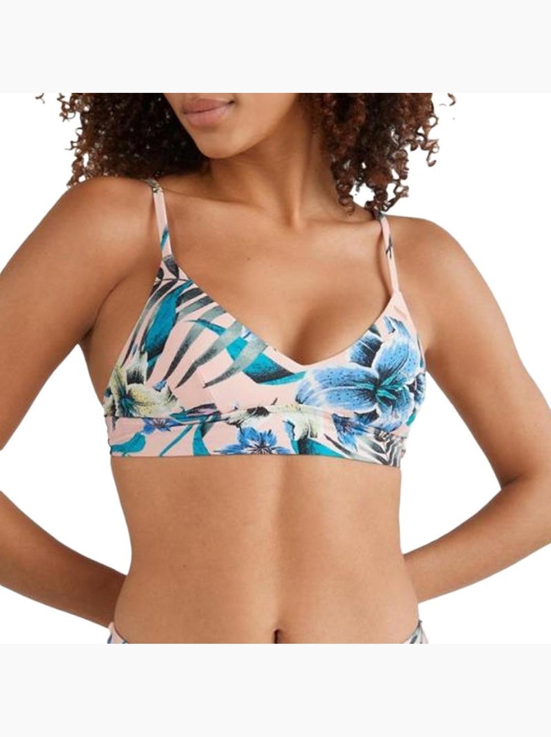 Top de Biquíni Feminino O'Neill Wave Rosa/Azul Rosa - Kiabi
