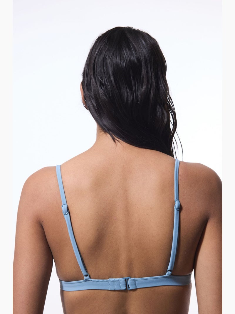 Top de biquíni feminino penti Azul-céu - Kiabi