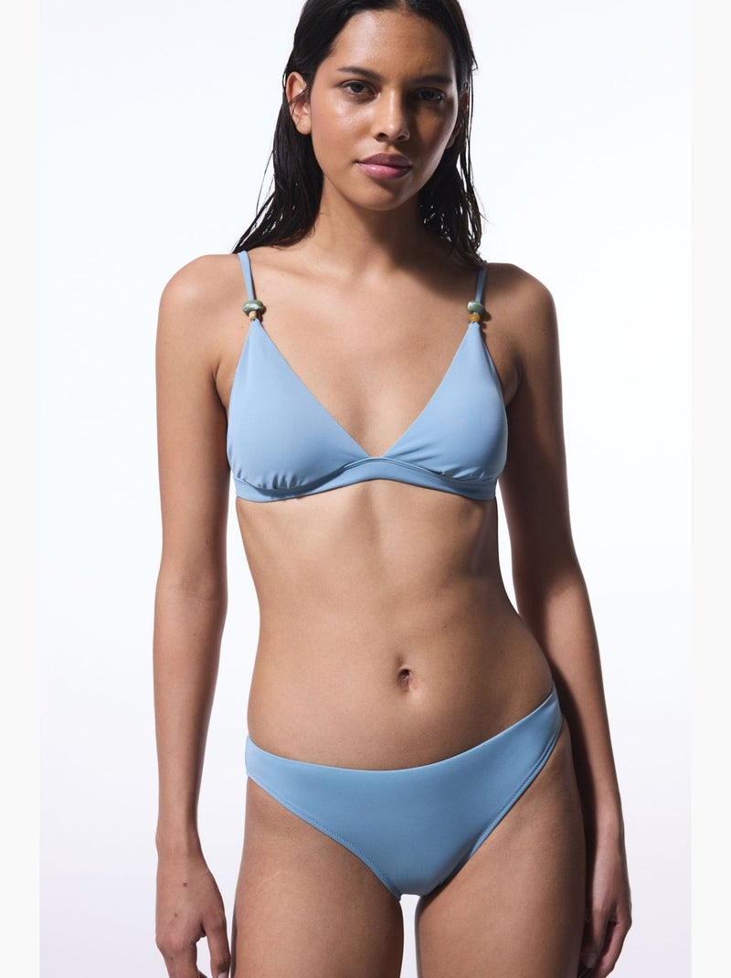 Top de biquíni feminino penti Azul-céu - Kiabi