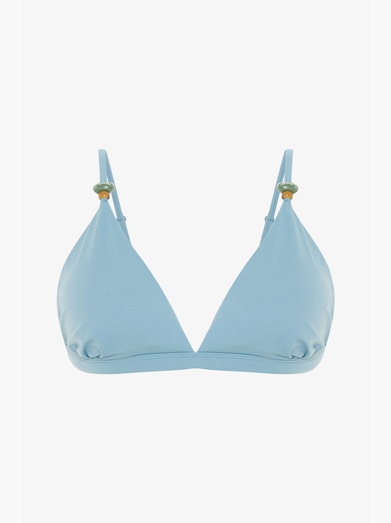 Top de biquíni feminino penti Azul-céu - Kiabi
