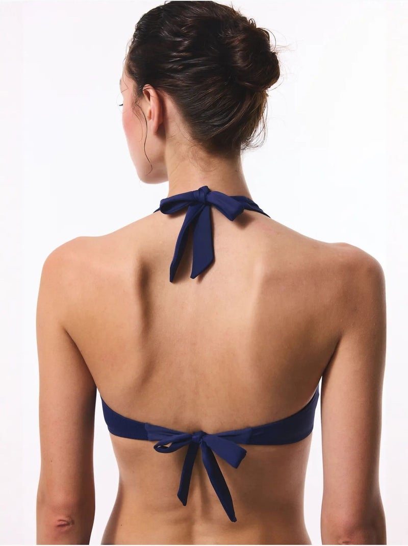Top de biquíni feminino penti Azul-marinho - Kiabi