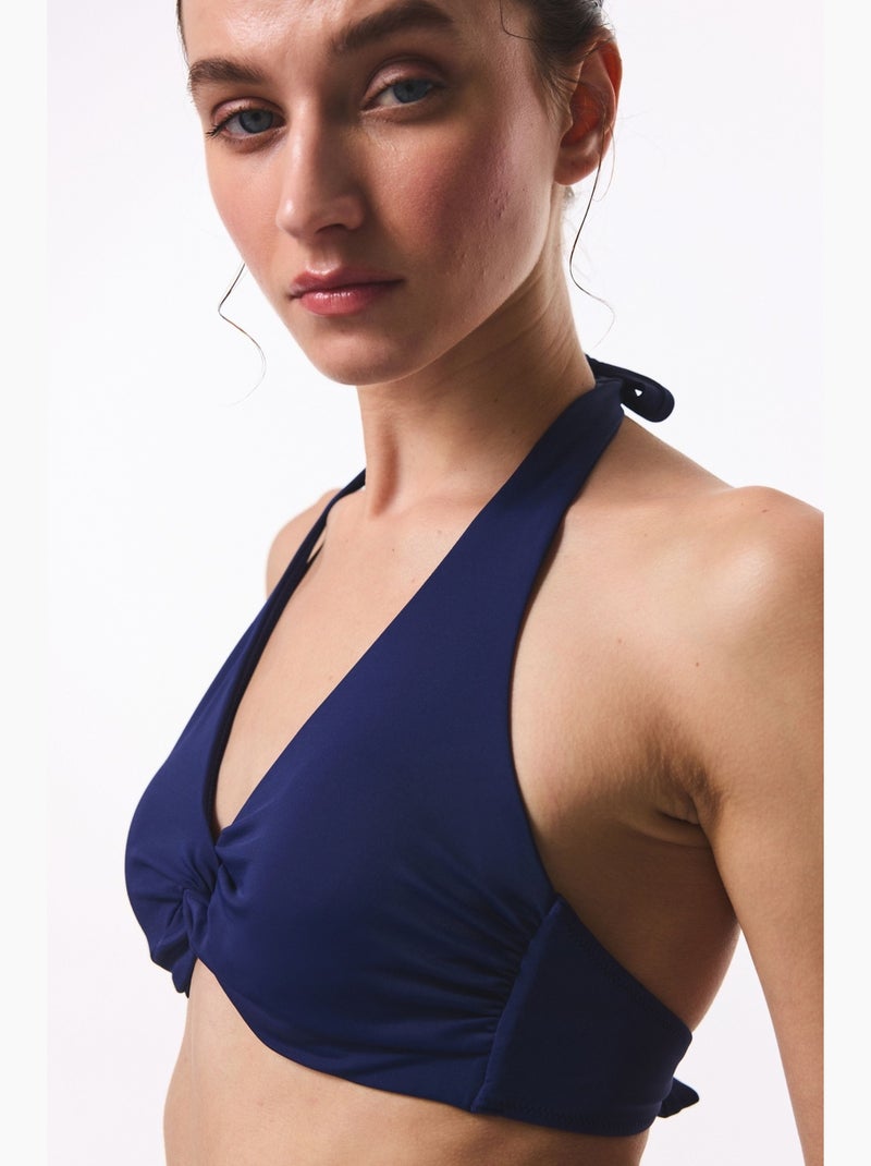 Top de biquíni feminino penti Azul-marinho - Kiabi