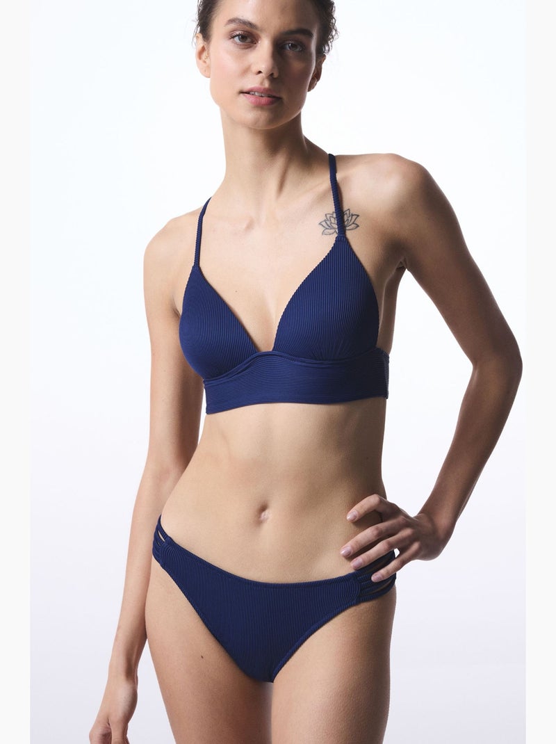 Top de biquíni feminino penti Azul-marinho - Kiabi