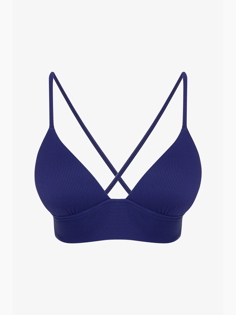 Top de biquíni feminino penti Azul-marinho - Kiabi