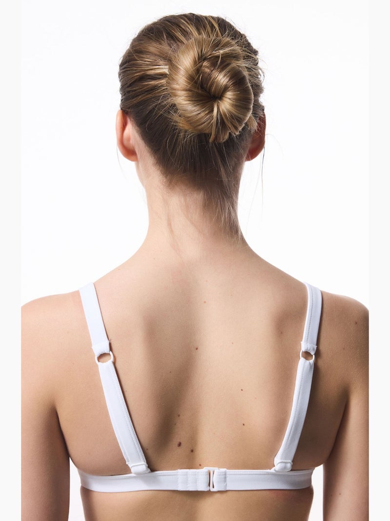 Top de biquíni feminino penti Preto Branco - Kiabi