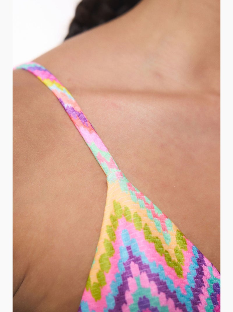 Top de biquíni feminino penti Rosa-fluo - Kiabi