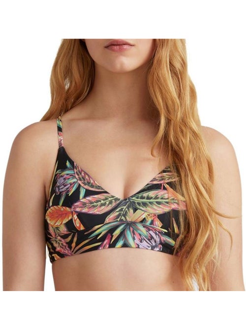 Top de Biquíni O'Neill Wave para Mulher em Preto e Rosa - Kiabi Top de Biquíni O'Neill Wave para Mulher em Preto e Rosa - Kiabi