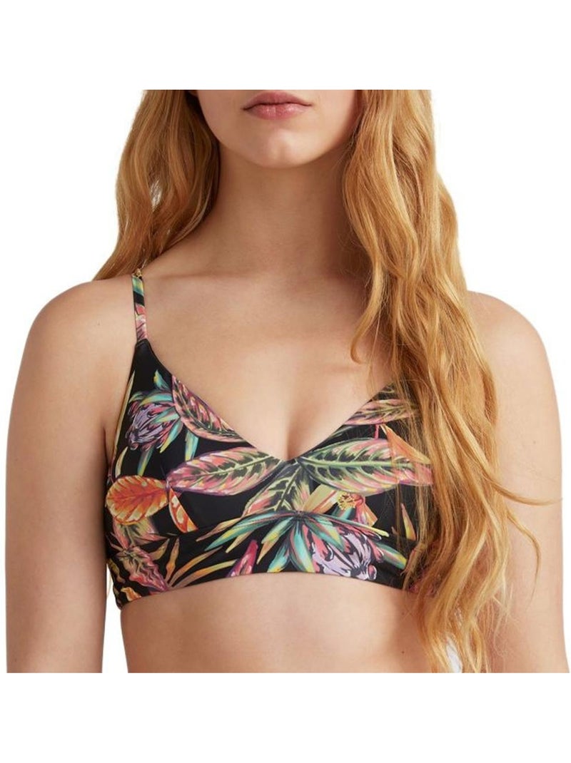 Top de Biquíni O'Neill Wave para Mulher em Preto e Rosa Preto Multicolorido - Kiabi
