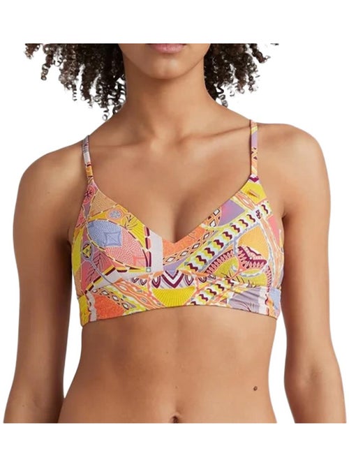 Top de Biquíni O'Neill Wave Rosa/Amarelo para Mulher - Kiabi Top de Biquíni O'Neill Wave Rosa/Amarelo para Mulher - Kiabi